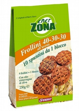 EnerZona Linea Alimentazione Dieta a ZONA Frollini Avena 40-30-30