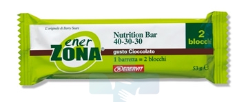 EnerZona Linea Alimentazione Dieta a ZONA Nutrition Bar Cioccolato 40-30-30