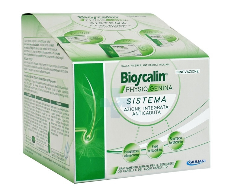 Bioscalin Linea Anticaduta Physiogenina Sistema Integratore + Fiale + Shampoo