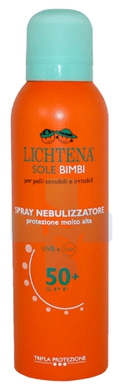 Lichtena Linea Sole Bambini Spray Solare SPF50+ Pelli Sensibili Irritabili 200ml