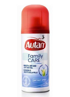 Autan Linea Family Care Spray Secco Delicato Insetto-Repellente 100 ml