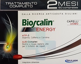 Bioscalin Linea Capelli Uomo Energy R-Plus Anticaduta Integratore 60 Compresse