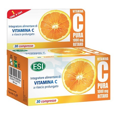 Esi Vitamina C Pura Integratore Alimentare 1000mg Retard 30 Compresse