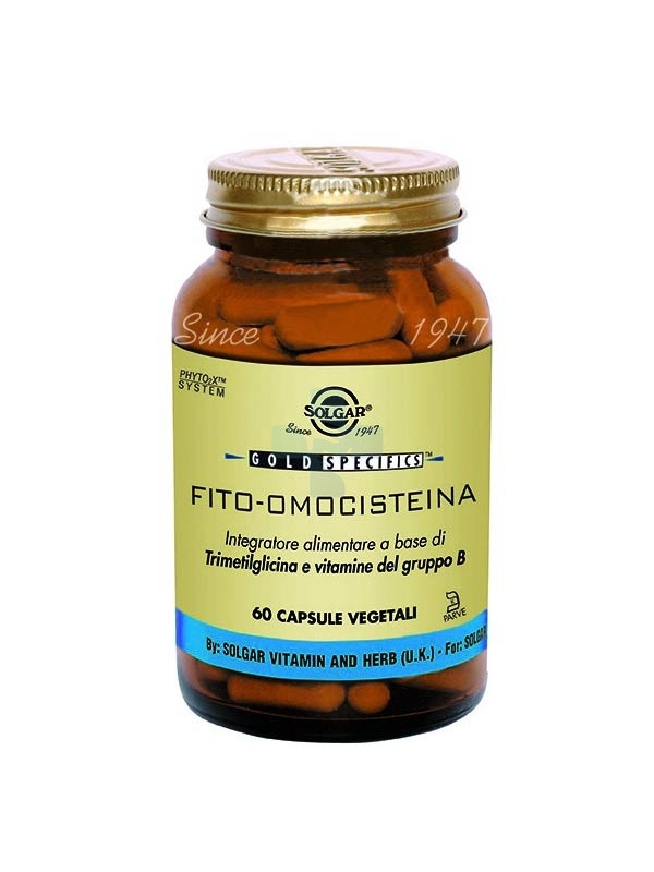 Solgar Linea Benessere Nutraceutici Fito-Omocisteina Integratore  60 Cps